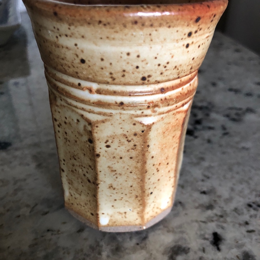 Speckled Pottery vase/tumbler